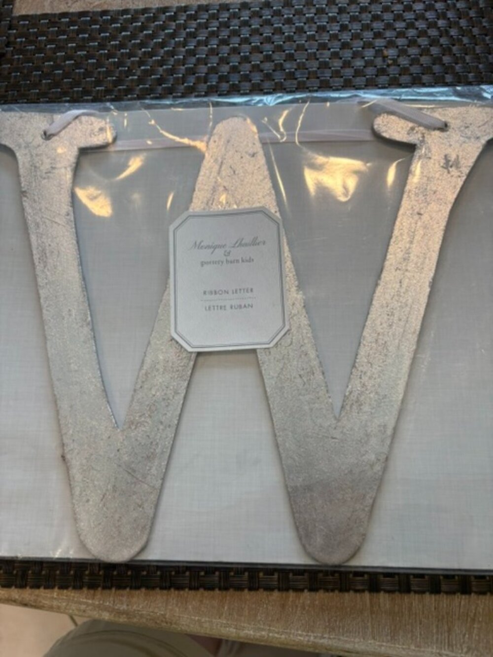 Pottery Barn Monique Lhuillier Decorative Letter W